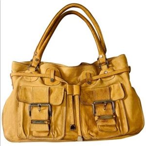 Michael kors light brown leather shoulder bag